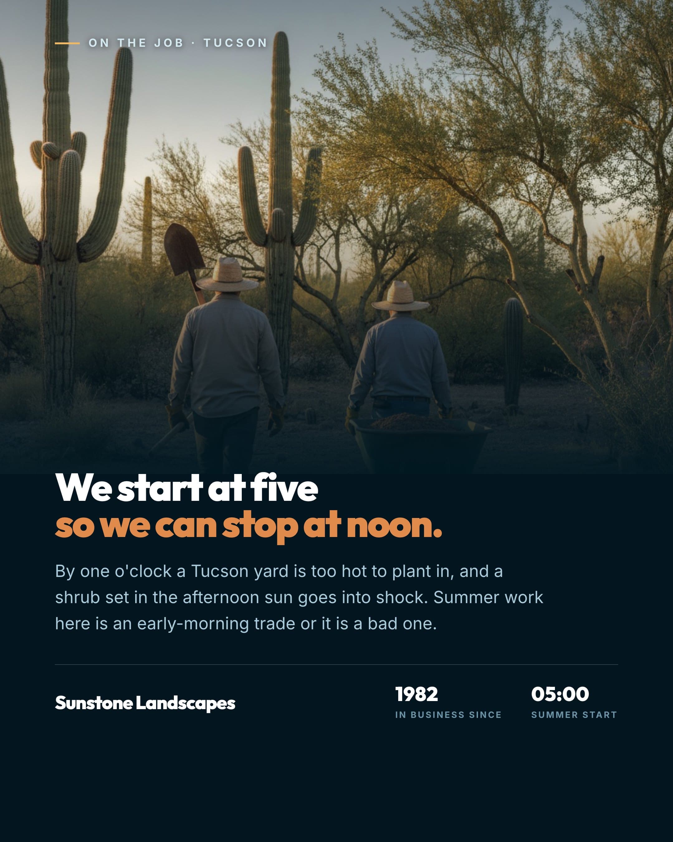 Sunstone Landscapes sample post